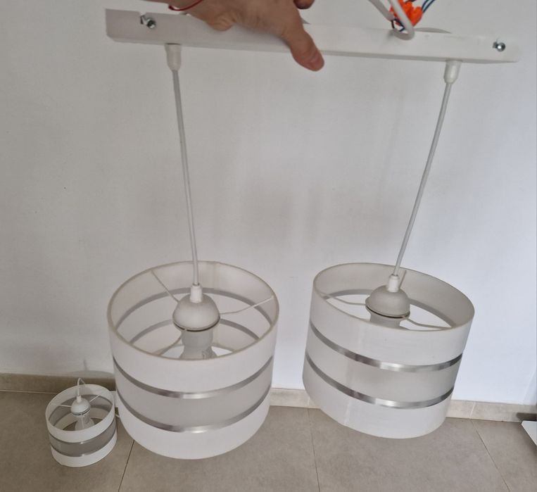Lustre albe 2 bucăți