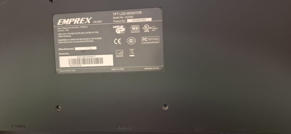 Монитор 22" EMPREX LE2262