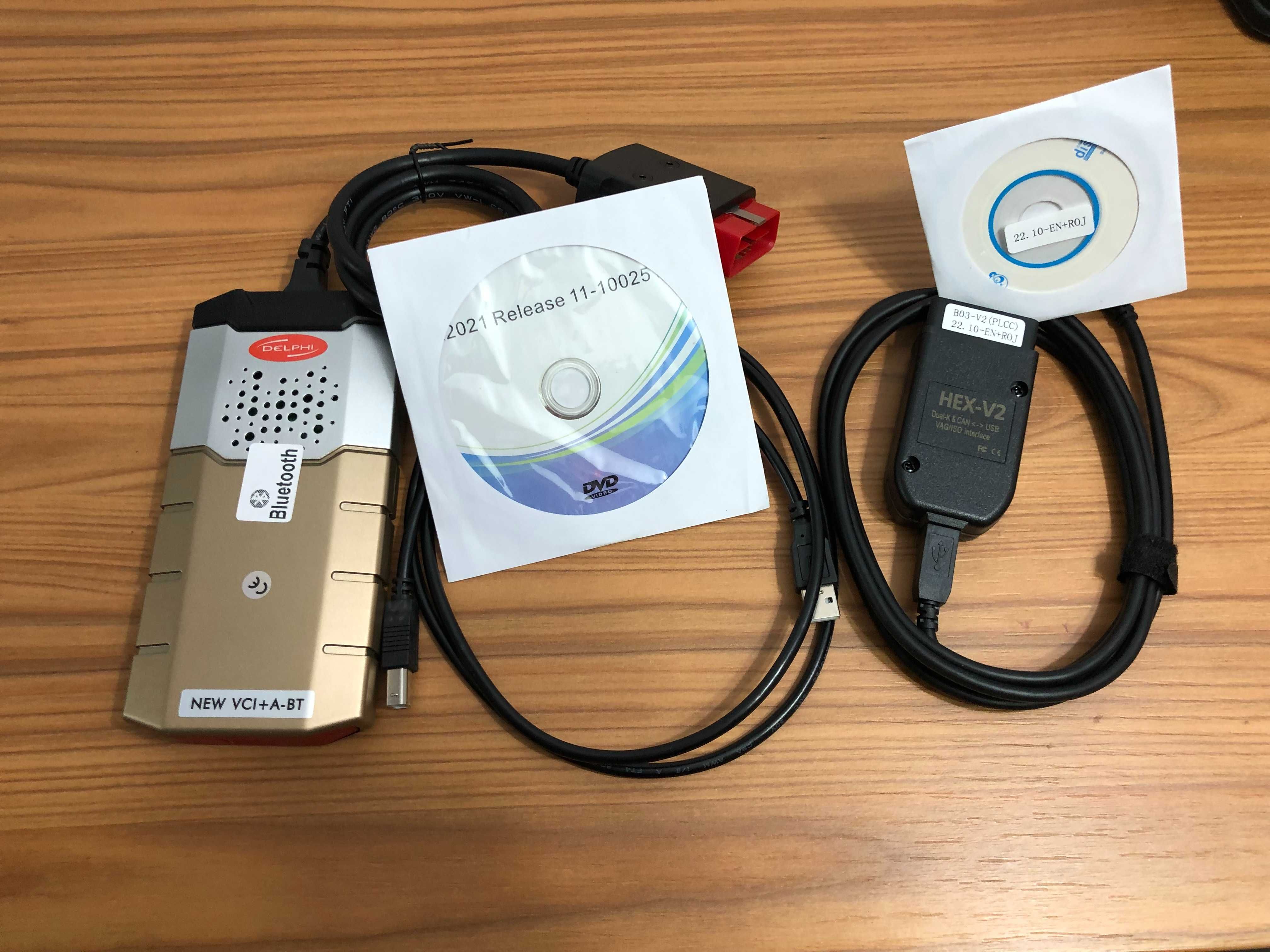 Pachet Diagnoza Laptop DELPHI Gold 2021 RO + VCDS VAG HEX V2 25.3 NOU