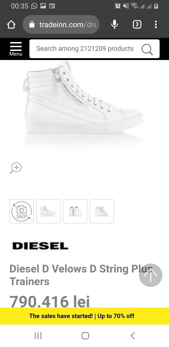 Diesel D-String Sneakers marime 44