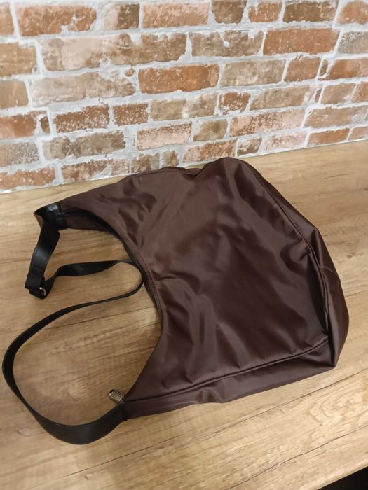 Дамска чанта кафява платнена шушляк