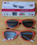 Ochelari polarizati 3D Dual Play LG AG-F400DP noi in cutie TV 3D pasiv