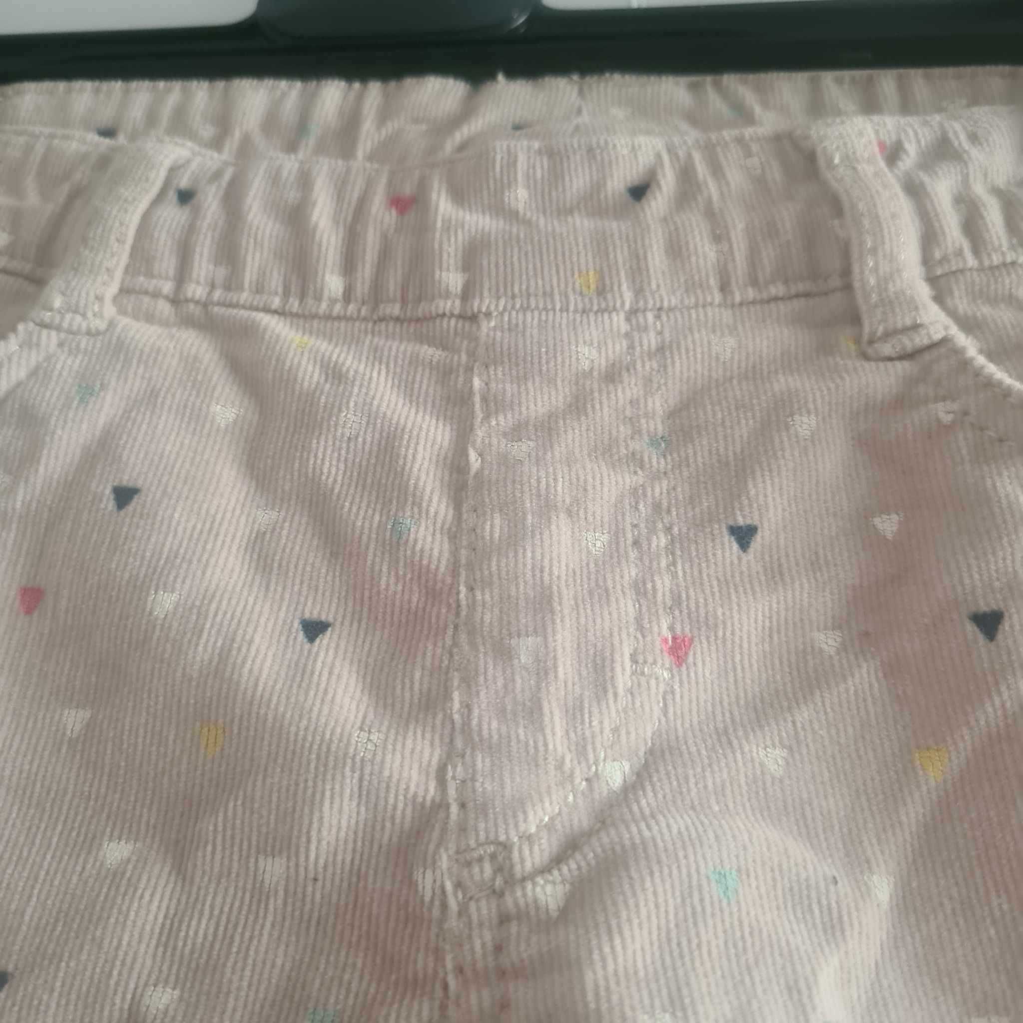 Pantaloni catifea raiata subtiri fete fetite H&M 128 cm 7-8 ani