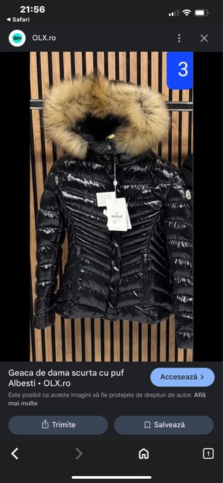 Geaca Mon.cler Luciosa Dama Scurta