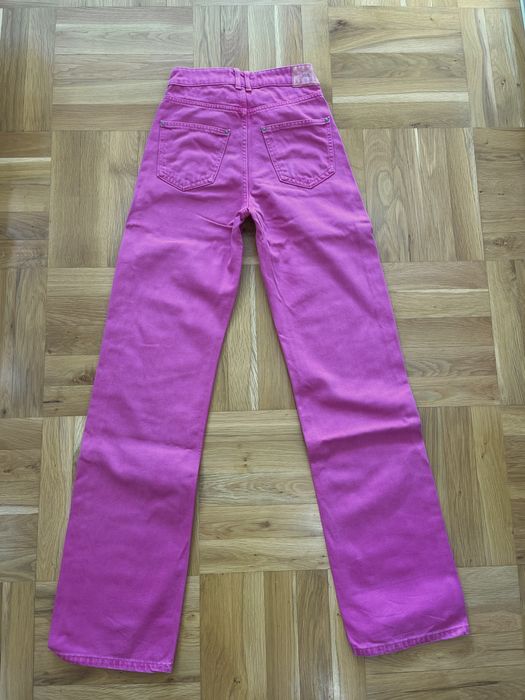 Wide leg розови дънки