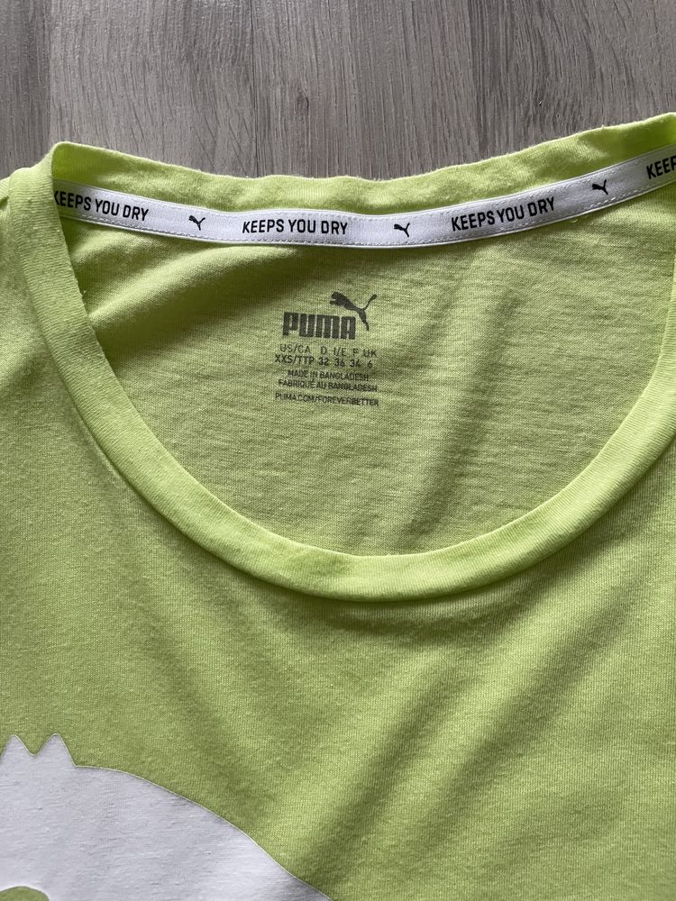 Tricou Puma verde lime