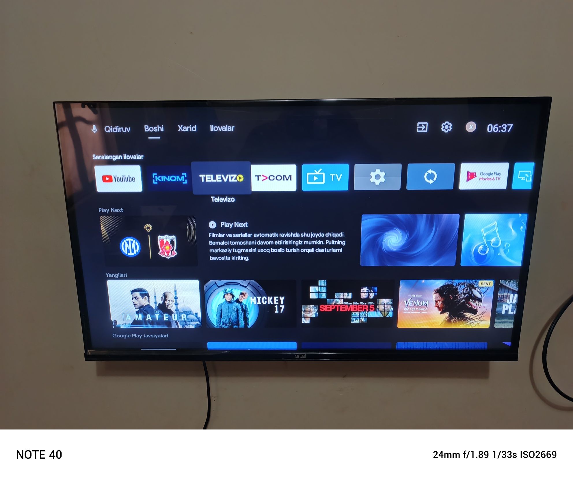 Artel 32 talik smart 1300 ta vip kanalga ulangan, potstavka bn blll