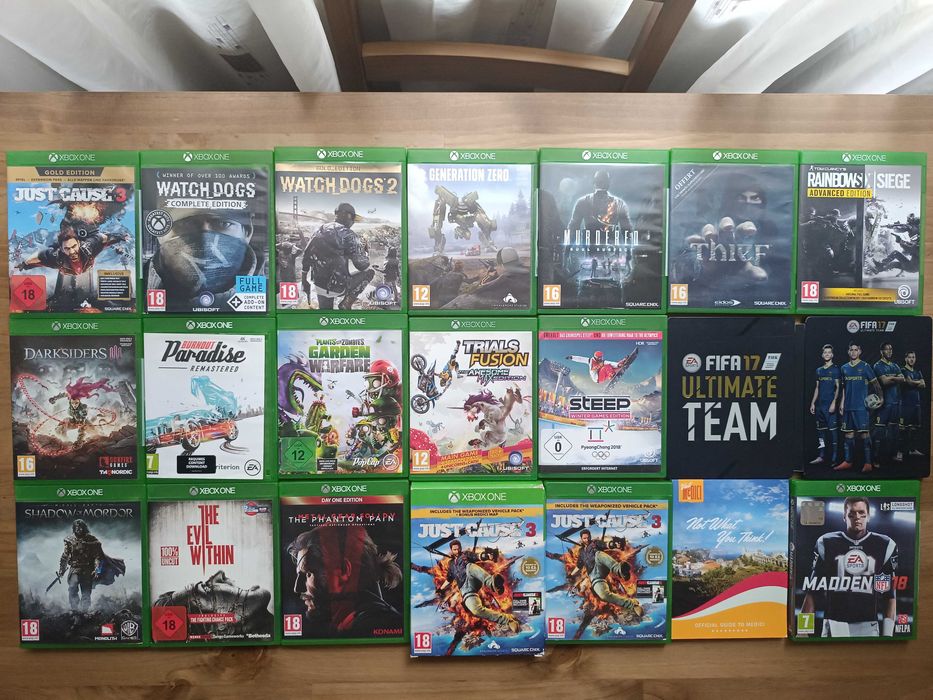 Xbox One Just Cause Fifa Steep Plants vs Zombie Thief Watchdogs NFL