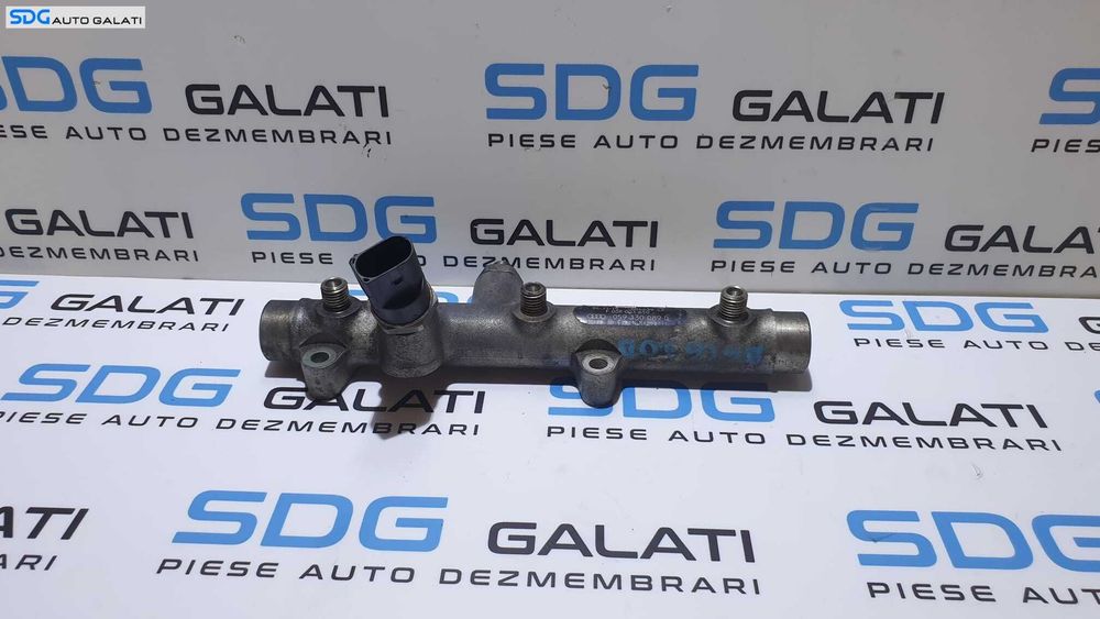 Rampa Presiune Injectoare Distribuitor Carburant Motorina cu Senzor Presiune Stanga Audi A6 C6 3.0 V6 BMK BNG 2005 - 2011 Cod 059130089D 059130758[S0291]