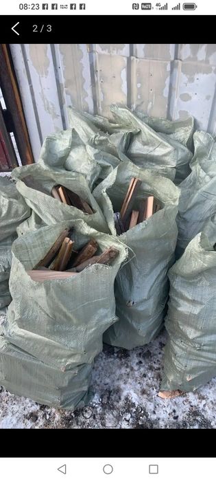 Дрова в мешках  сухие