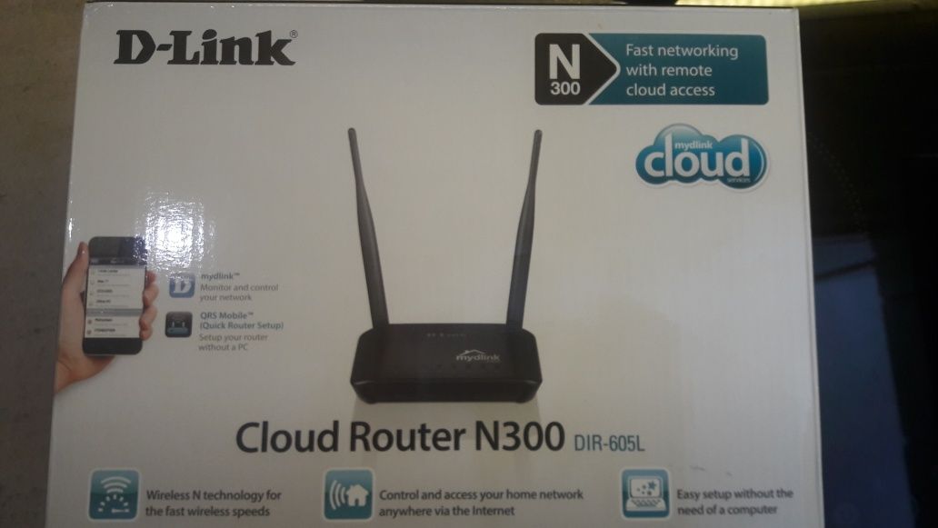 D-link DIR-605L N300 Облачен 300mb Рутер