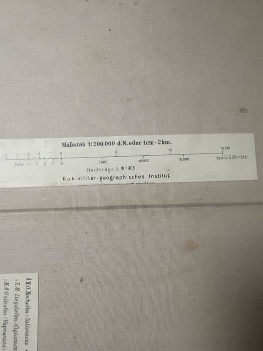 WWl-военна карта от Първата световна война - Сараево