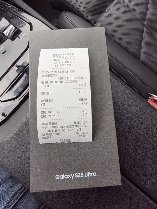 Samsung s25 Ultra 5G Titanium Gray 512Gb SIGILAT Acte 2 ANI GARANȚIE