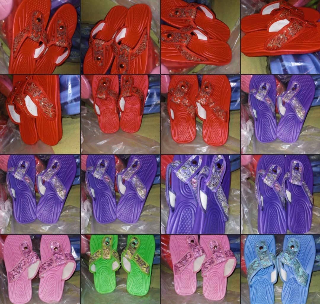 2 perechi papuci de vara / șlapi, flip-flops, noi, nepurtati, mov