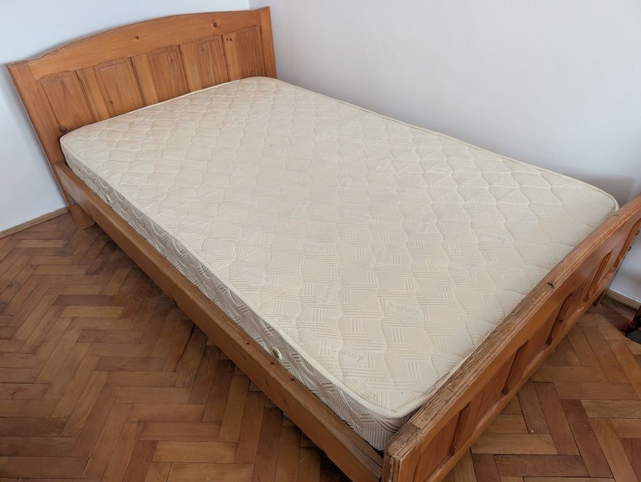 Pat cu saltea 200x120