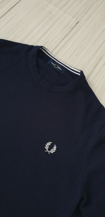 Fred Perry Wool/ Cotton  S НОВО!  ОРИГИНАЛ! Мъжки  Вълнен Пуловер!