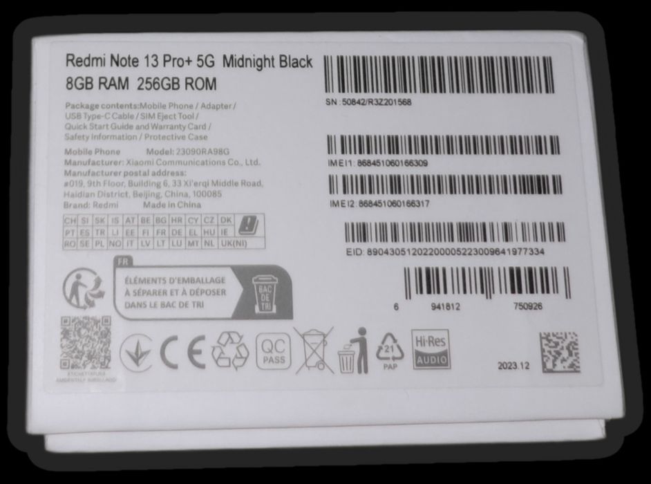Xiaomi Redmi Note 13 pro plus + 5g с гаранция