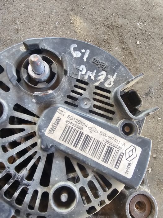 Alternator, Renault Megane 2, 1.9 dciF9Q804, 8200667611