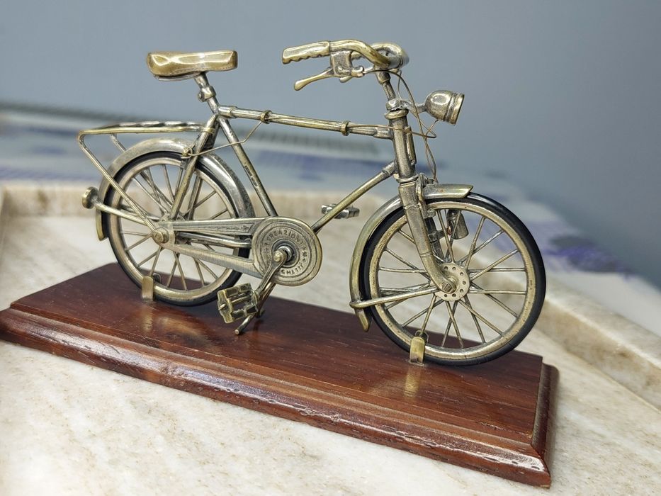 Miniatura Bicicleta Argint "Sacchetti"