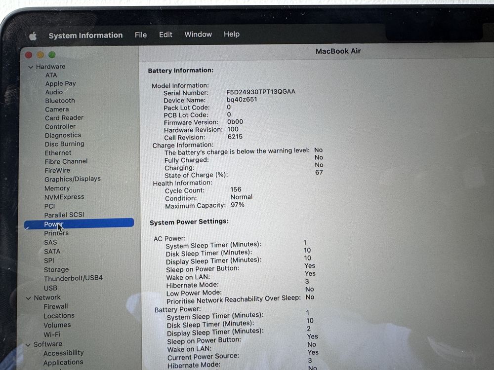 Macbook air M2 a2681 midnight 256gb