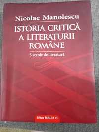 Istoria critică  a literaturii române,  Nicolae Manolescu