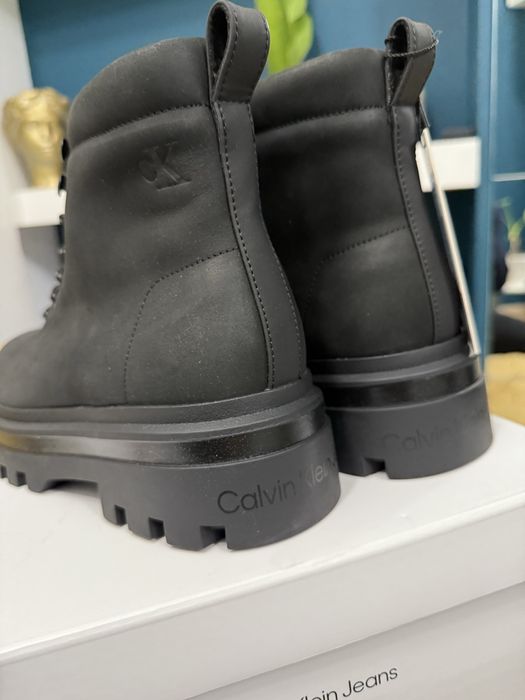 Calvin Klein Jeans Lugged LacedUp Boot bocanci culoare negru 44 noi
