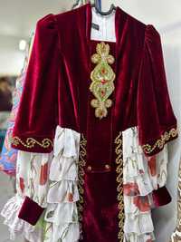 Платье в национальном стиле на узату, свадьбу, наурыз
