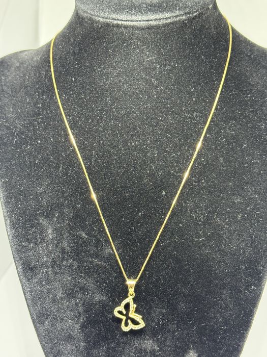 златен дамски синджир с висулка 2.44гр 14к 585