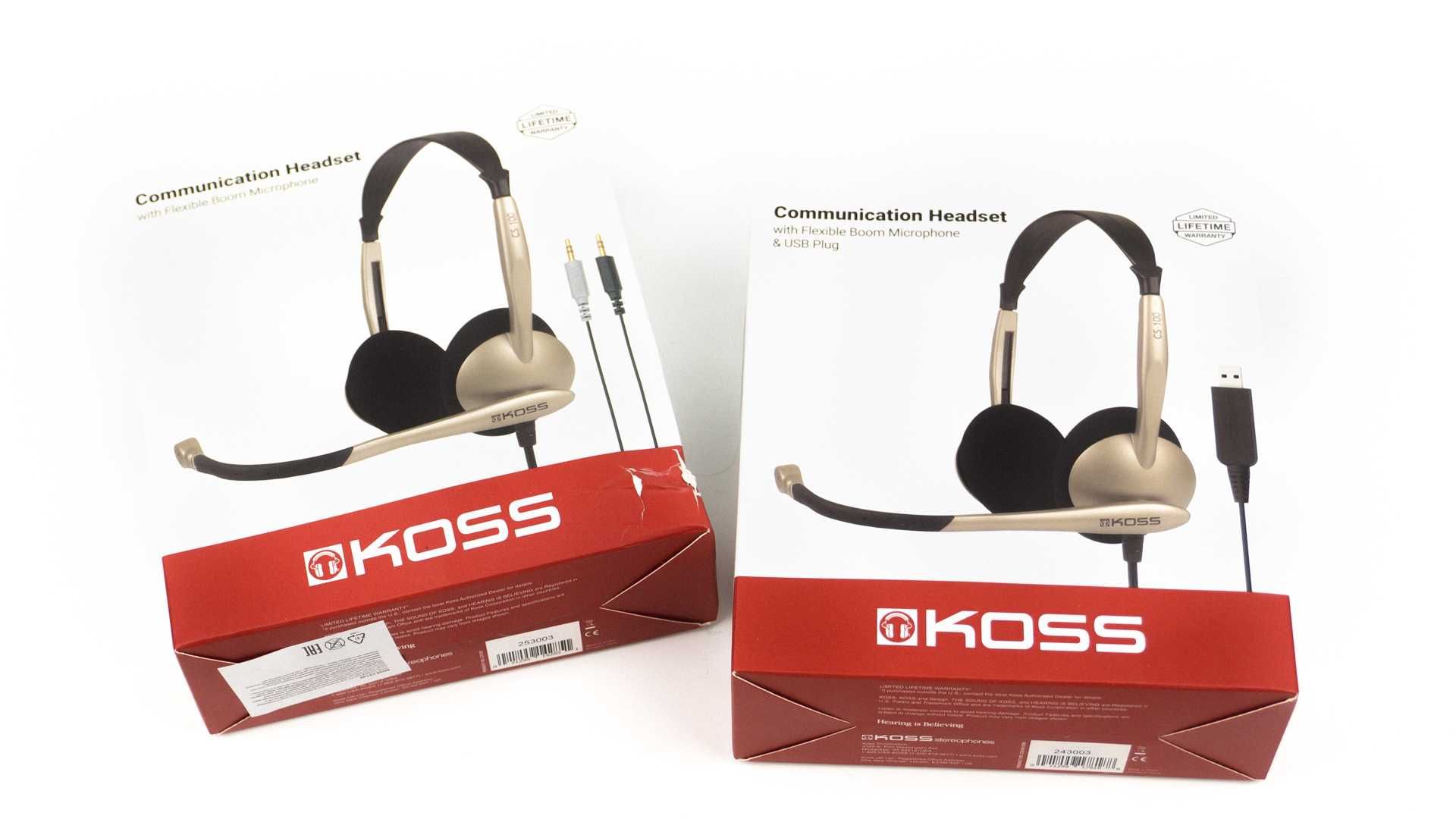 koss CS100 USB WB V3 RW наушники для call center операторов