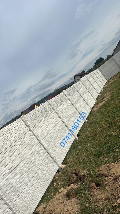 Gard decorativ beton armat /placi prefabricate și stalpi