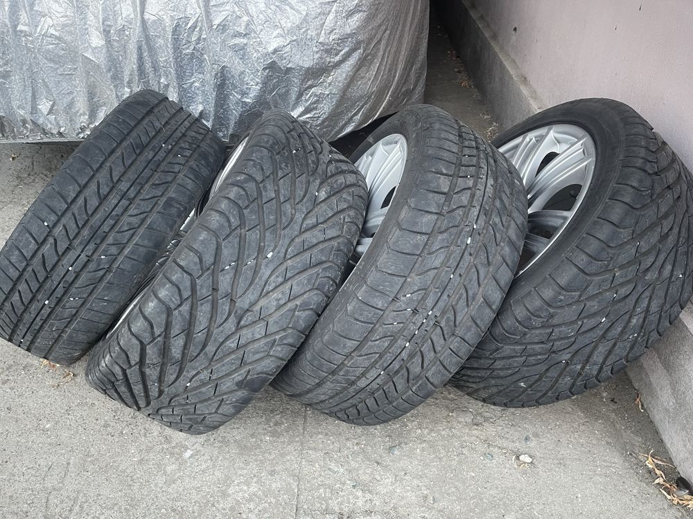 Jante bmw seria 1 originale + cauciucuri (6000 km)