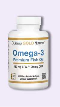 California Gold Nutrition, рыбий жир омега-3