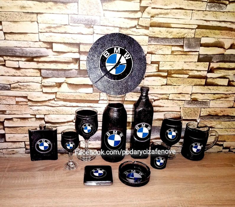 Подарък за фен на BMW (БМВ)- Бутилка с логото на БМВ (BMW)