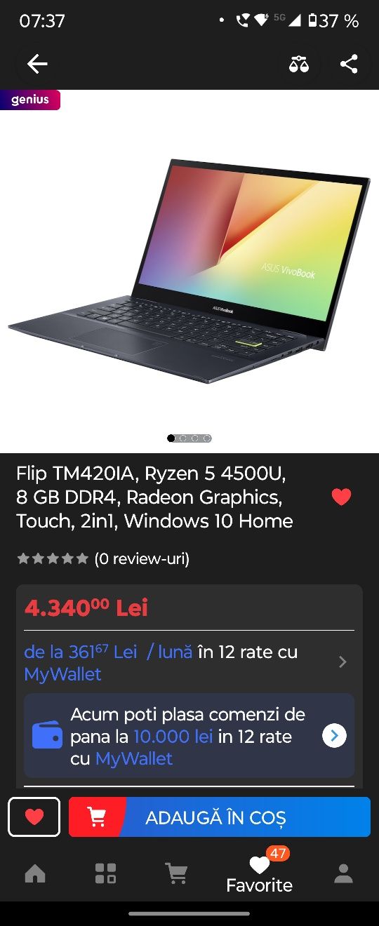 Laptop Asus vivobook
