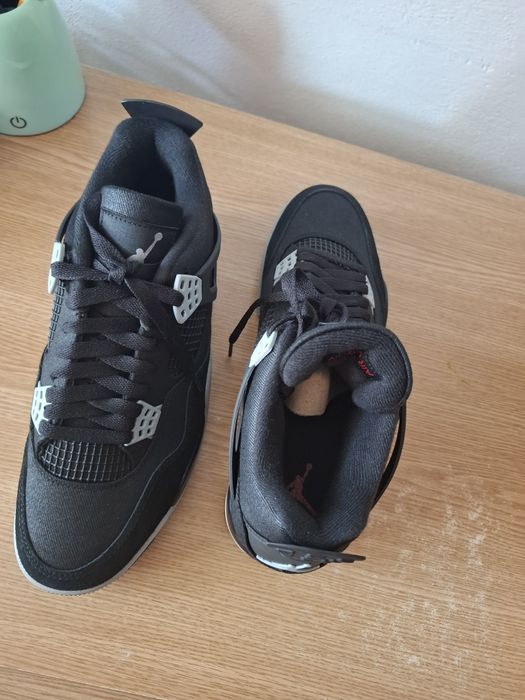 Jordan 4 black canvas