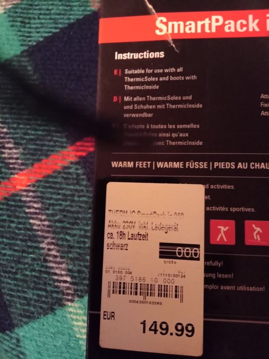 Smartpack ic 950 Therm -ic bateri încălzitor bocanci