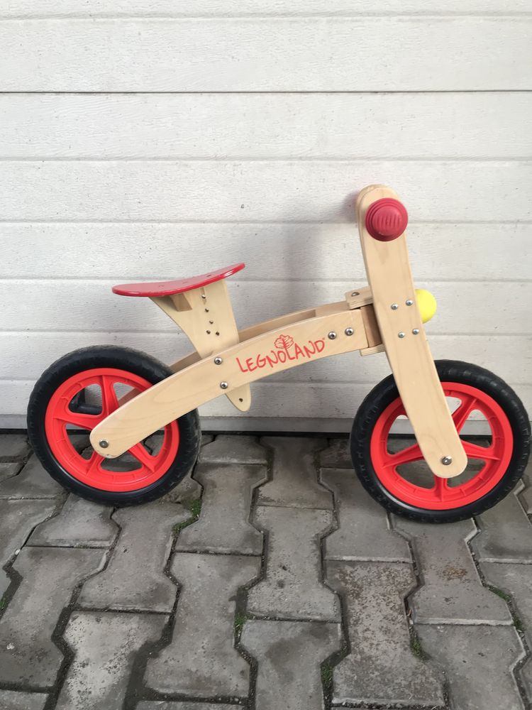 Bicicleta fara pedale din lemn Globo Legnoland