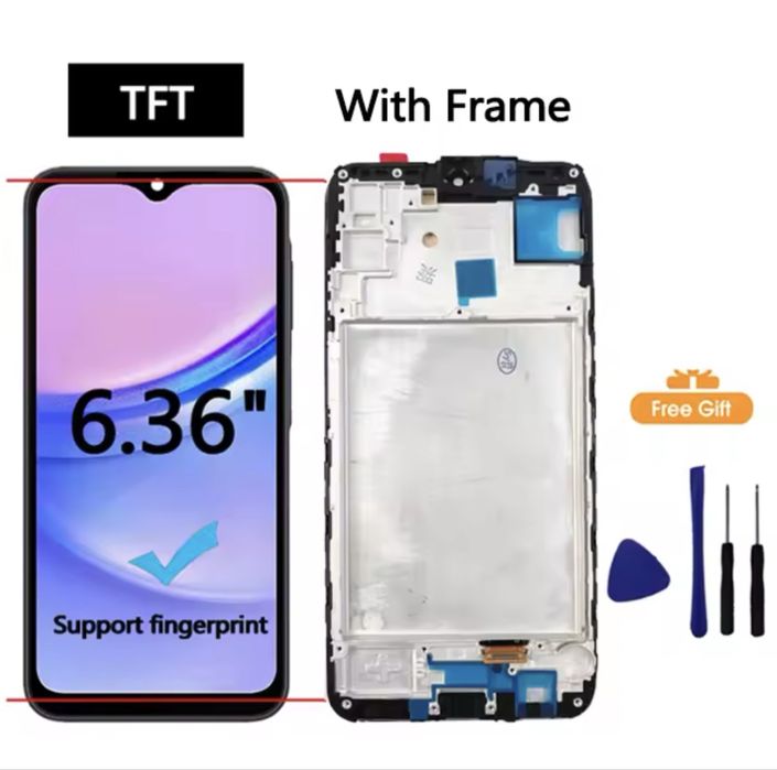 Продавам дисплей 6,5” за Samsung A15 с рамка