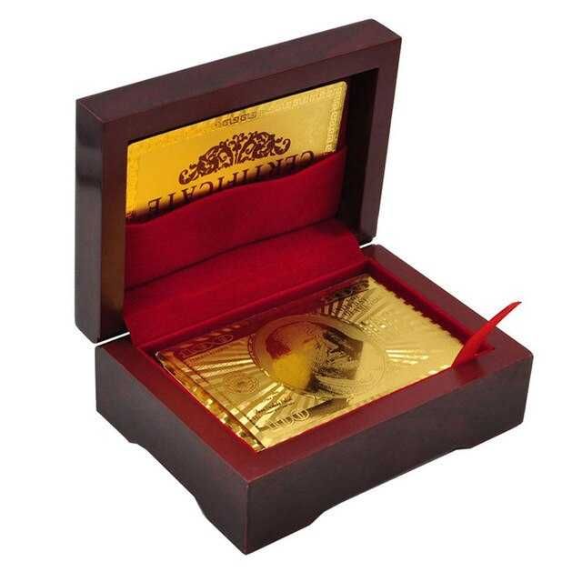 Позлатени карти за игра / 24 карата злато + СЕРТИФИКАТ