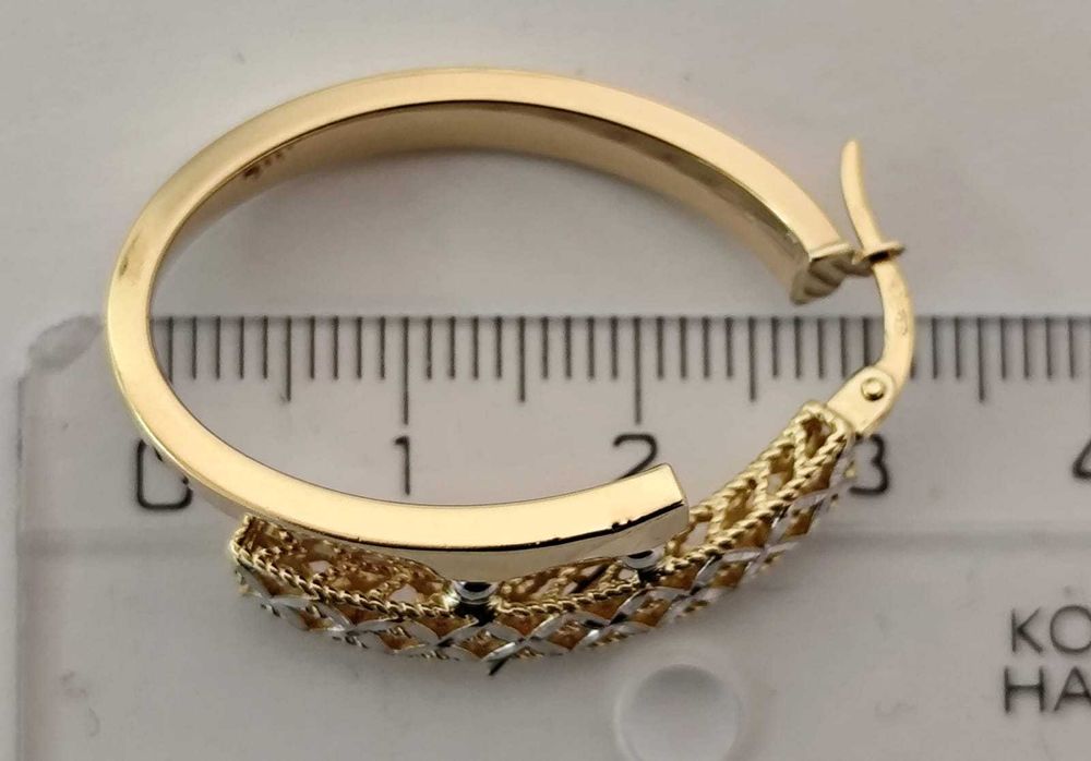 (AG 35) Cercei aur 14 K 5.65gr b.32919 -2260 Lei Garantie 2ani!