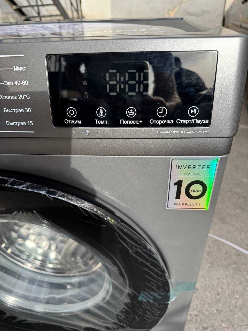 Стиральная машина Ziffler 6 кг T60-A1SDG Inverter Steam