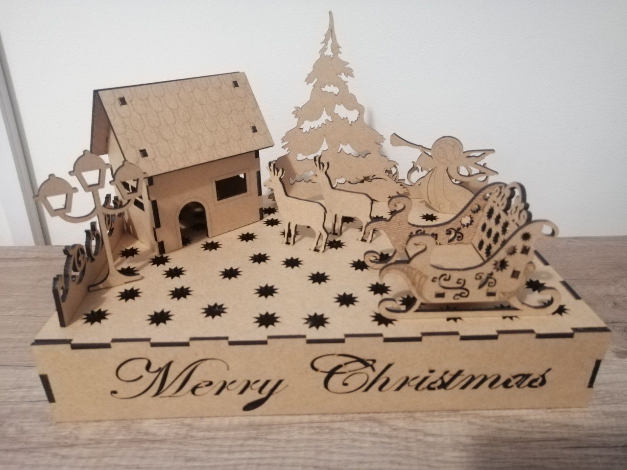 Decor Crăciun din lemn