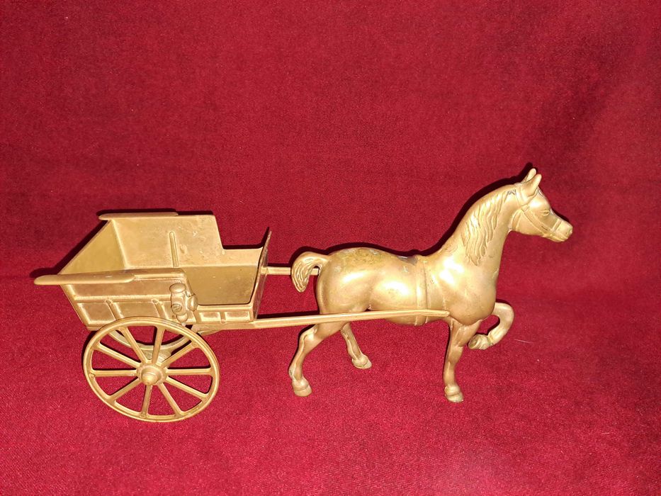 cal bronz caruta bronz trasura bronz 39 - 45 cm cadou