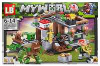 Set de constructie Minecraft LB My World 4 in 1, 4 modele diferite