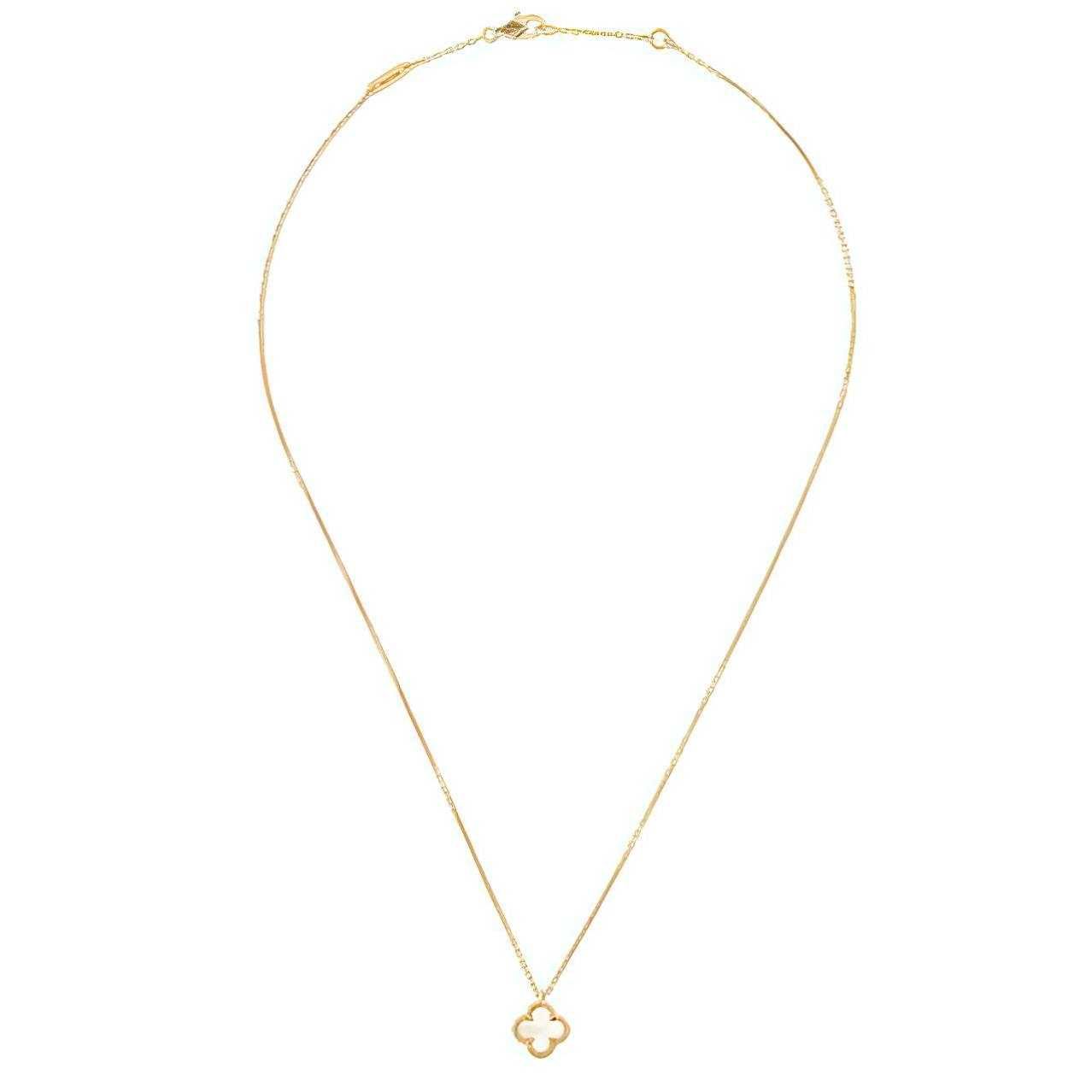 Золотая цепочка в стиле Van Cleef & Arpels 750 пробы