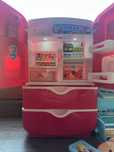 Jucarie frigider cu 2 usi si accesorii Little Chef roz