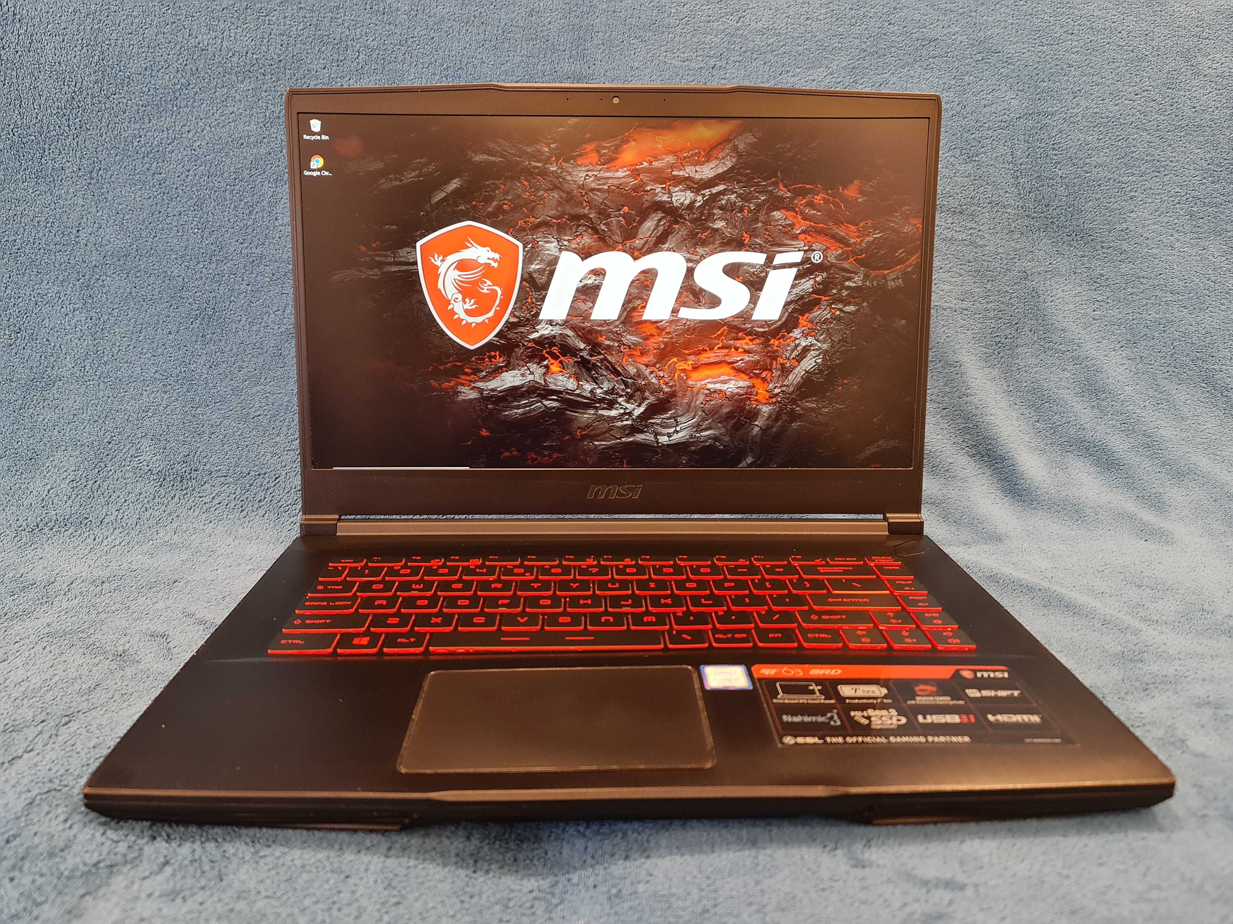laptop gaming MSI ,intel core i7-8750H ,video 4 gb nvidia , aluminiu