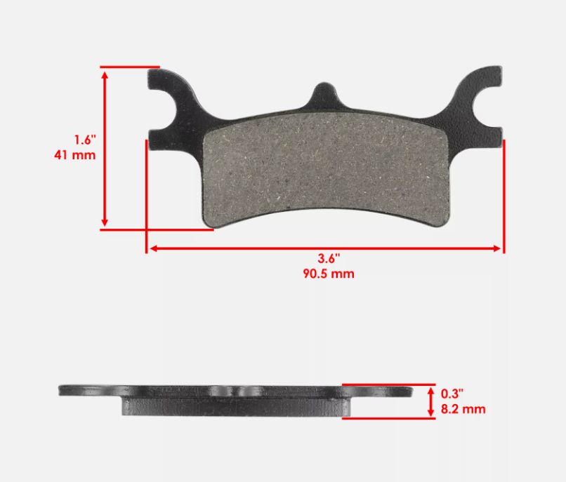 Set Placute Frana Spate ATV Polaris 500-800cc