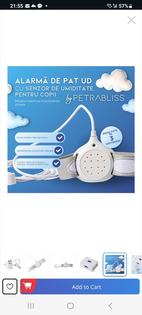 Alarma de pat ud pentru copii Modo King