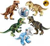 Dinozauri uriasi de 30cm tip Lego Jurassic World (29 modele): T-Rex